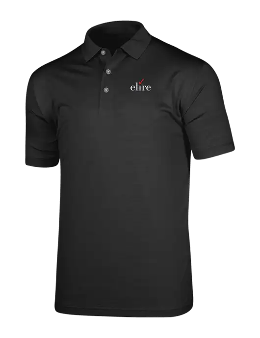Callaway Vibrant Black Ventilated Polo w/Elire Logo
