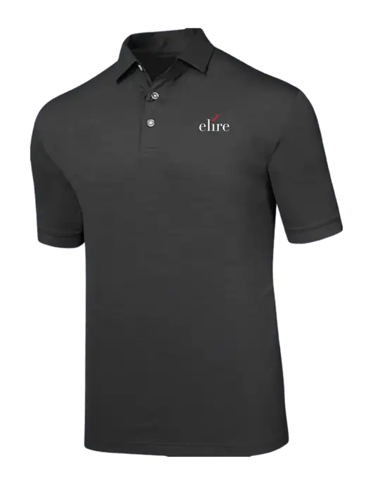 Callaway Black Fashion Tonal Polo w/Elire Logo