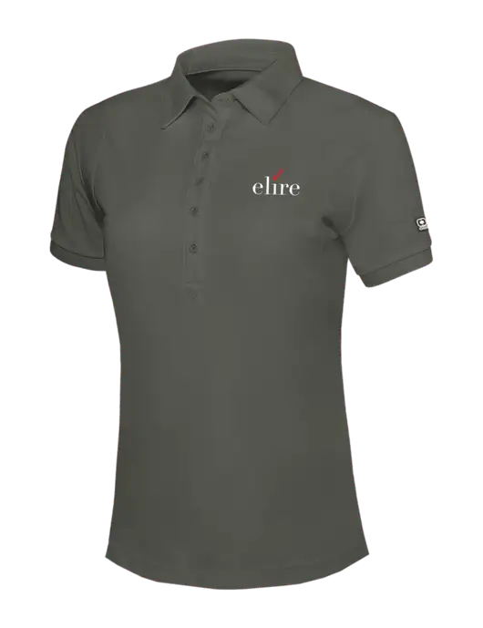 OGIO Womens Medium Grey Jewel Polo w/Elire Logo