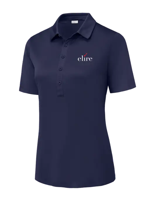 True Navy Womens Posi-UV Pro Polo w/Elire Logo