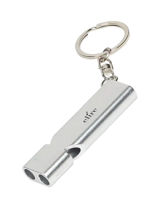 Quick Alert Silver Safety Whistle w/Elire Logo