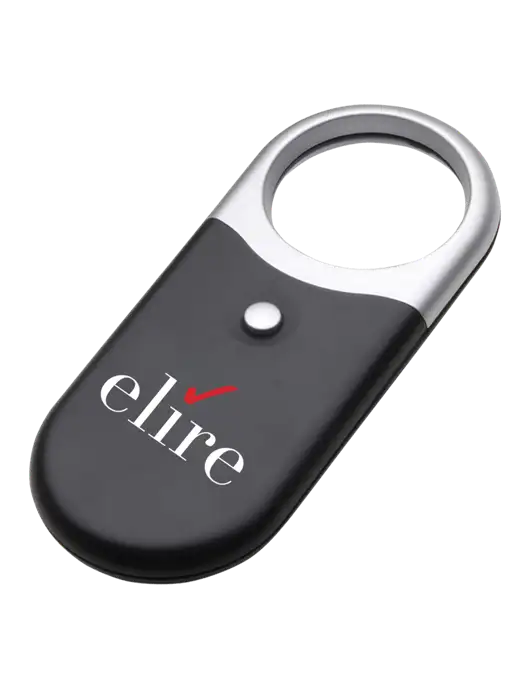 Compact Black Magnifier Light w/Elire Logo