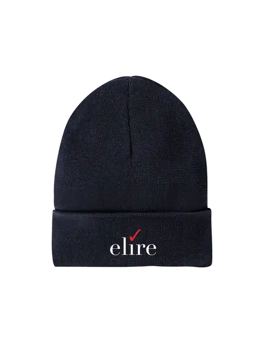 Recycled True Navy Beanie w/Elire Logo
