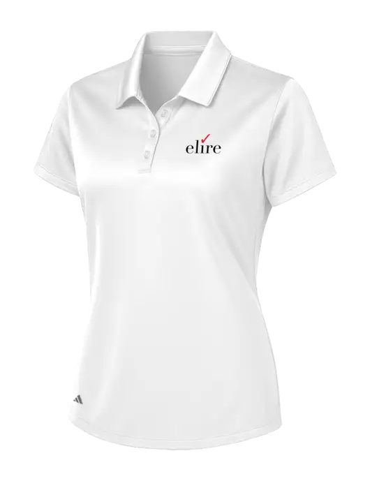 Adidas White Womens Basic Sport Polo w/Elire Logo