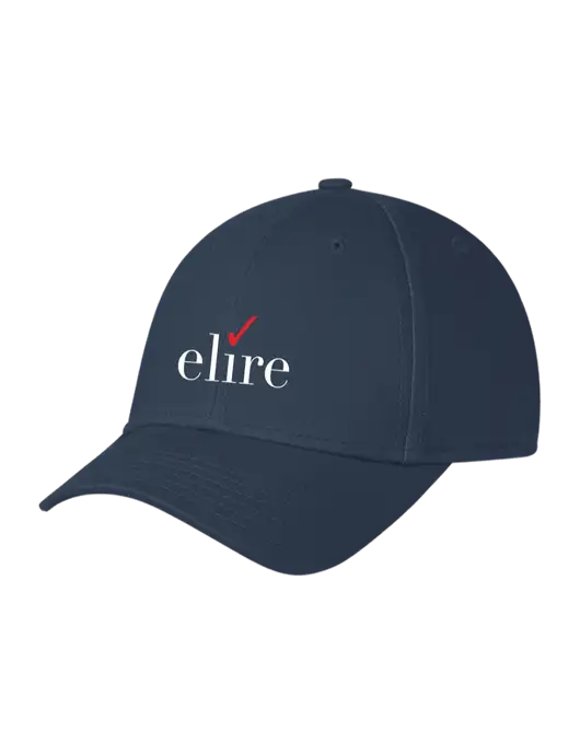 Navy Structured Cap Hook & Loop w/Elire Logo
