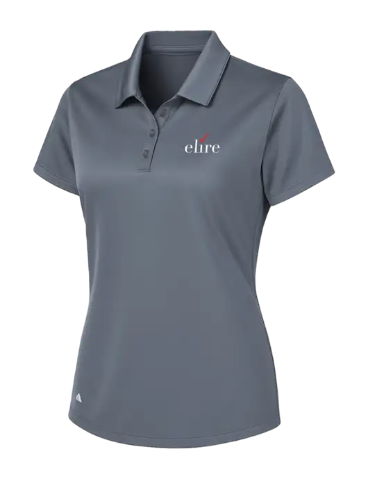 Adidas Medium Grey Womens Basic Sport Polo w/Elire Logo