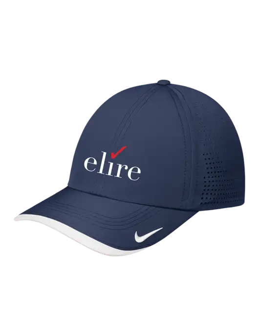 Nike Navy/White Dri-FIT Perforated Performance Cap w/Elire Logo