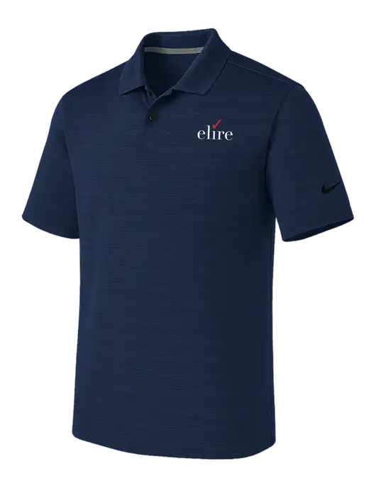 Nike Navy Dri-FIT Vapor Jacquard Polo w/Elire Logo