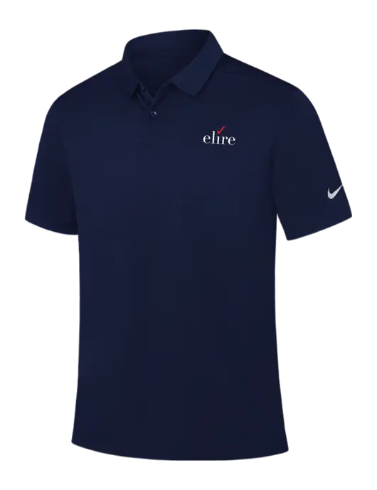 Nike Navy Dry Essential Solid Polo w/Elire Logo