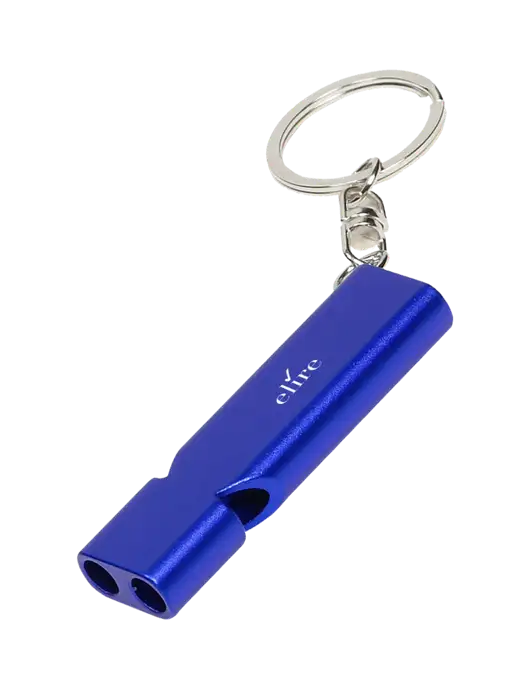 Quick Alert Blue Safety Whistle w/Elire Logo