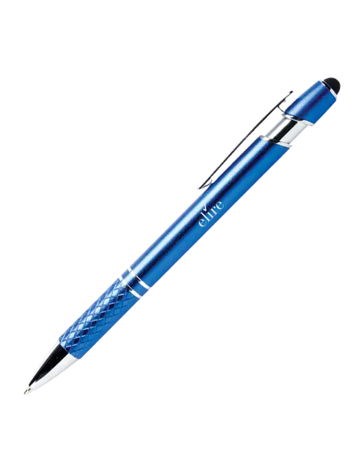 Valencia Blue Stylus Pen - Black Ink w/Elire Logo