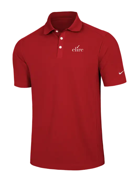 Nike Red Dri-FIT Classic Polo w/Elire Logo