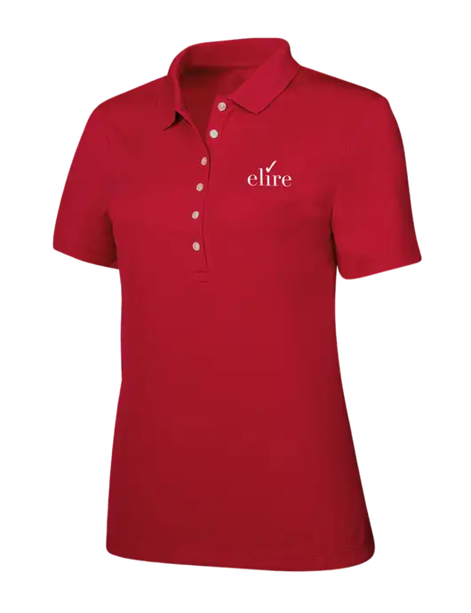 Callaway Womens Ottoman Red Polo w/Elire Logo