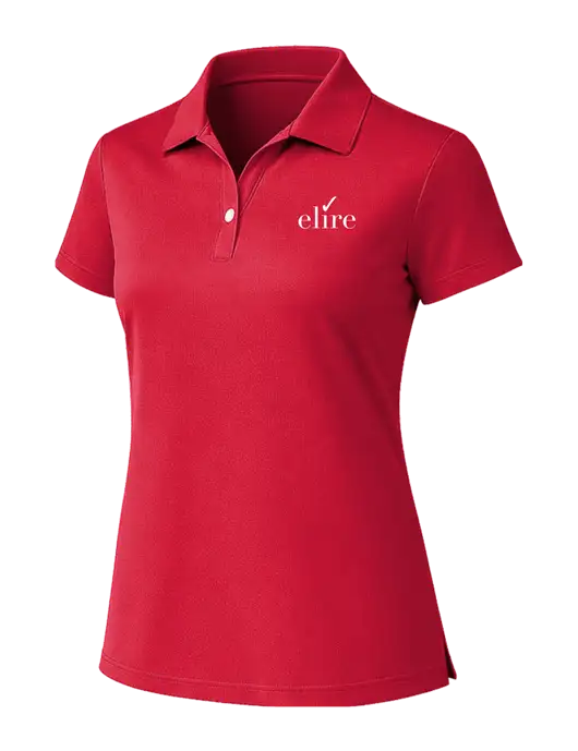 Sport-Tek Womens UV Micropique Red Polo w/Elire Logo