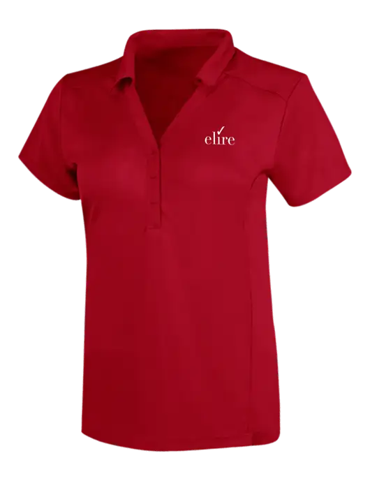 OGIO Red Womens Framework Polo w/Elire Logo